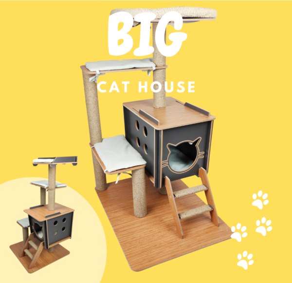 BIG - Kattenhuis - Krabpaal - Uitkijk